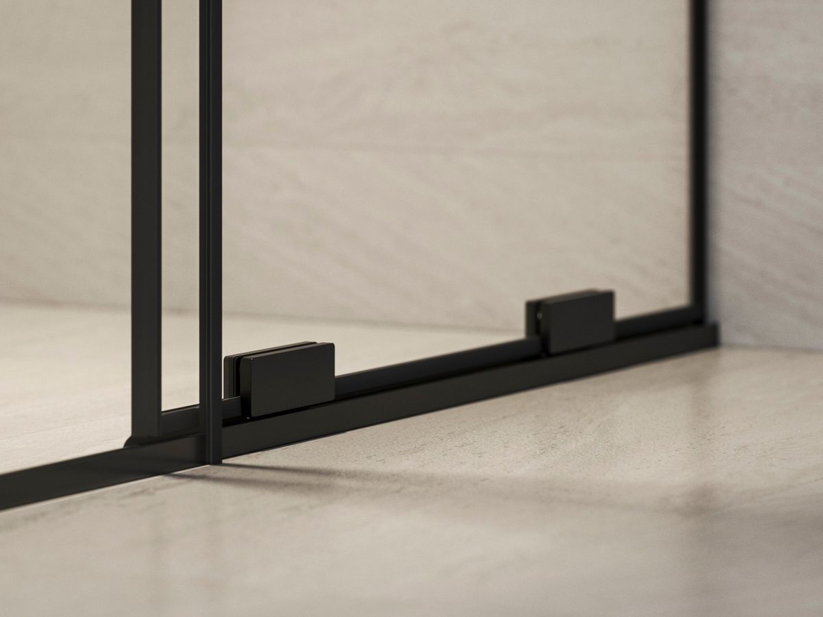 Dušo sienelė Ravak Walk-In Roll ROWI 100x120 cm, juodu profiliu, X9WVG0300Z1 Dušo sienelė Ravak Walk-In Roll ROWI 100x120 cm, juodu profiliu, X9WVG0300Z1