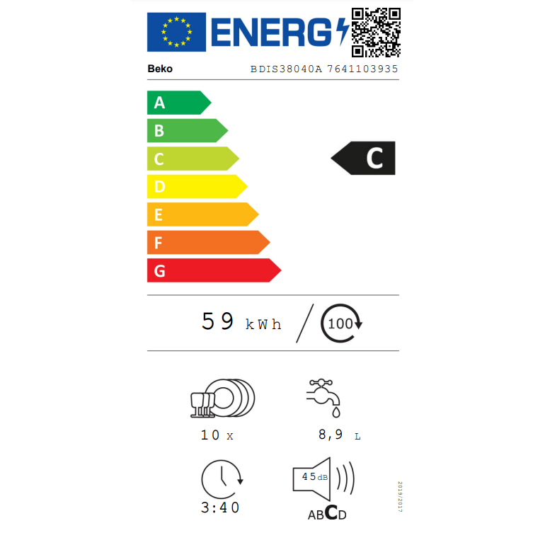 Indaplovė BEKO BDIS38040A