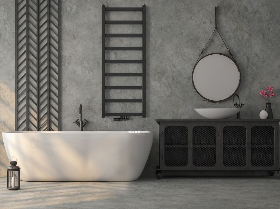 Rankšluosčių džiovintuvas Regnis Dex 43x152 cm, matinė juoda (struktūrinė)