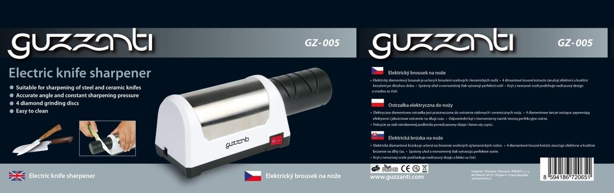 Elektrinis peilių galąstuvas GUZZANTI GZ-005