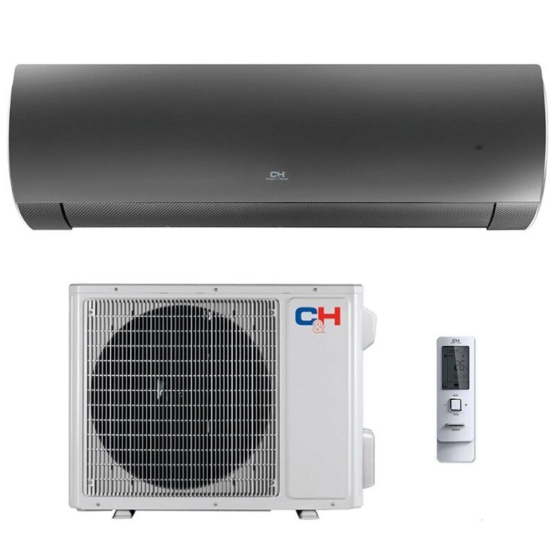 C&amp;H DAYTONA Inverter CH-S09FTXD-BL efektyvus šildymas iki -23°C, Šaldymas 2,7KW, Šildymas 3,0 KW