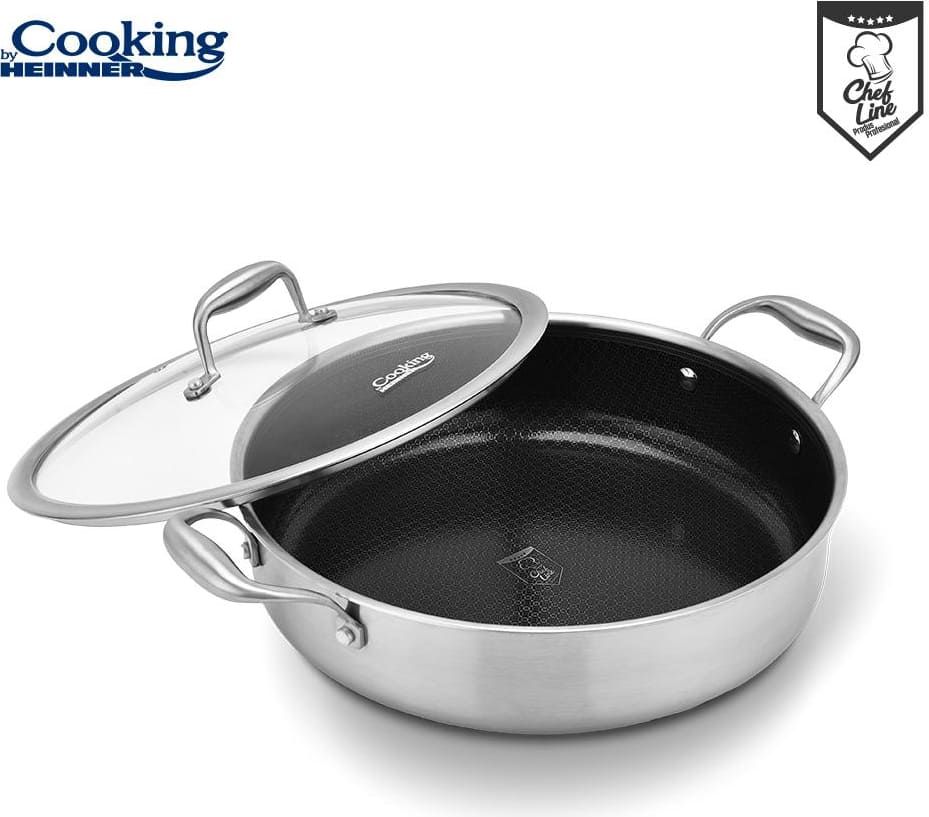 Puodas nerūdijančio plieno su keramikos danga 4.8L 30x7.8cm HR-MRK-30C HEINNER Puodas nerūdijančio plieno su keramikos danga 4.8L 30x7.8cm HR-MRK-30C HEINNER