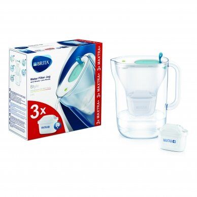 BRITA vandens filtravimo indas Style (2,4l) 3x MAXTRA+