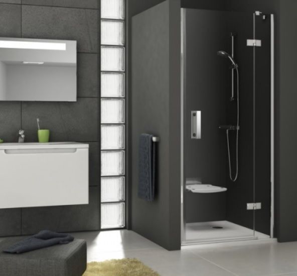 Dušo durys į nišą Ravak Smartline SMSD2-90 A, dešinė, blizgūs profiliai, skaidrus stiklas Dušo durys į nišą Ravak Smartline SMSD2-90 A, dešinė, blizgūs profiliai, skaidrus stiklas