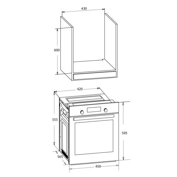 Orkaitė MPM MPM-45-BO-22 Orkaitė MPM MPM-45-BO-22