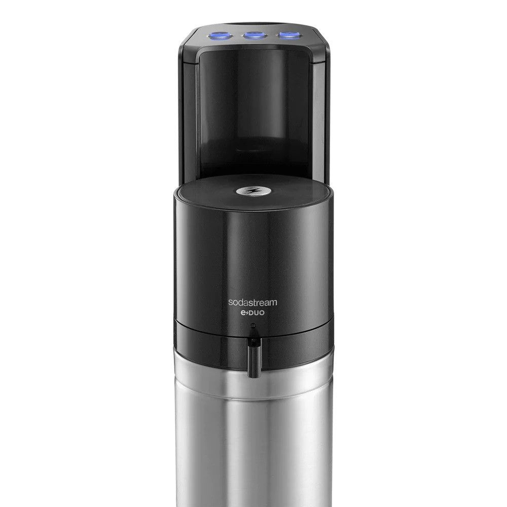 Gazuotų gėrimų gaminimo aparatas SodaStream Duo Black Gazuotų gėrimų gaminimo aparatas SodaStream Duo Black