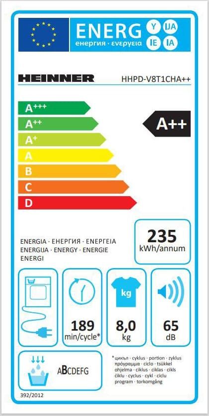 Džiovyklė HHPD-M10G5PBKD++HEINNER