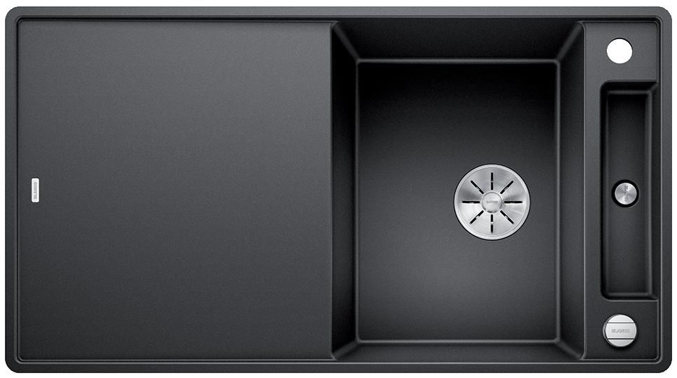 Silgranitinė plautuvė BLANCO AXIA III 5 S-F SILG PDUR Antracitas Z.ES InFino M.AF