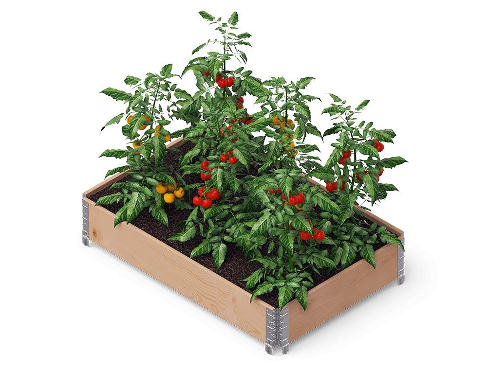 Pakelta lysvė Upyard GardenBox Professional 120x80x19,5 cm, ruda, 4752196002769