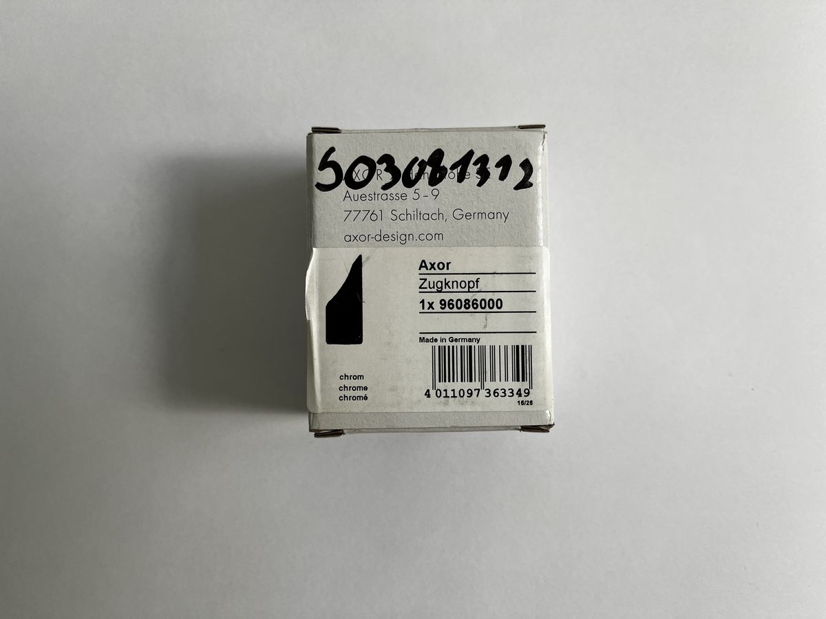Atsarginė detalė - divertoriaus rankenėlė AXOR, chromas, 96086000