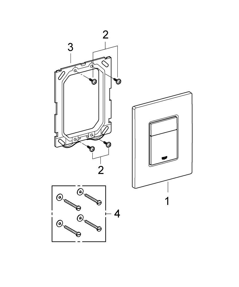 Vandens nuleidimo mygtukas Skate Cosmopolitan, brushed cool sunrise, 38732GN0