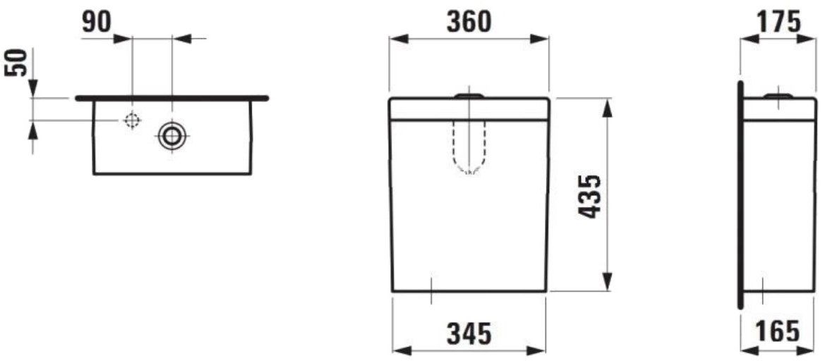 Bakelis Laufen Palomba, baltas, H8288030008731