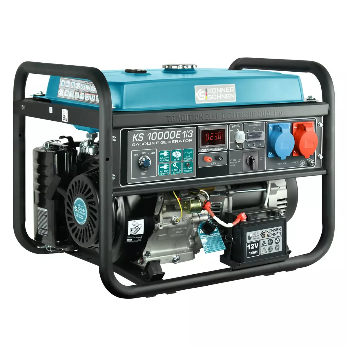 Generatorius benzininis 8000W KS 10000E 1/3 KÖNNER & SÖHNEN