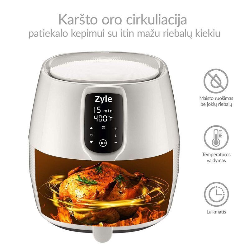 Karšto oro gruzdintuvė Zyle, talpa 3,2 l