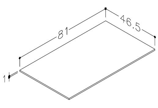 Stalviršis apatinei spintelei Kame HPL compact 80 cm, pilka WP/8-3/H12