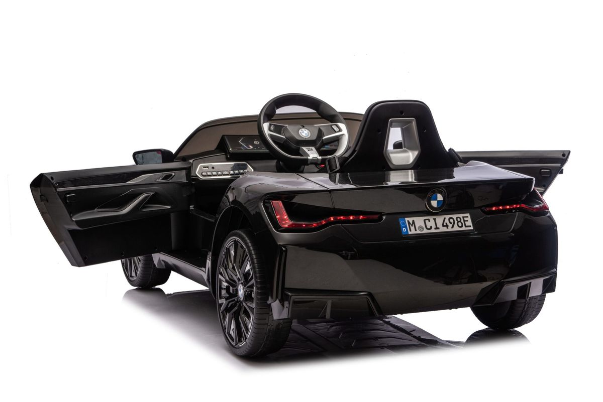 Vaikiškas elektromobilis BMW I4 HATIS, juodas Vaikiškas elektromobilis BMW I4 HATIS, juodas
