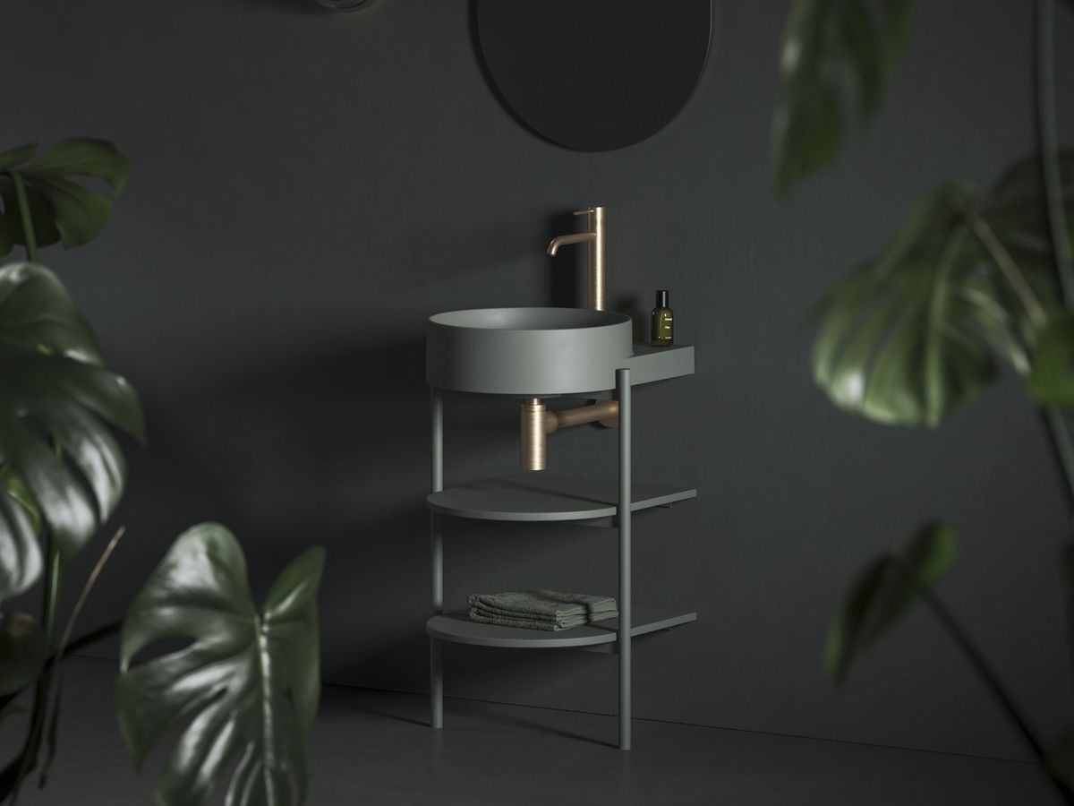 Spintelė po praustuvu Ravak CS Yard 40, Grey Green, D800008004 Spintelė po praustuvu Ravak CS Yard 40, Grey Green, D800008004