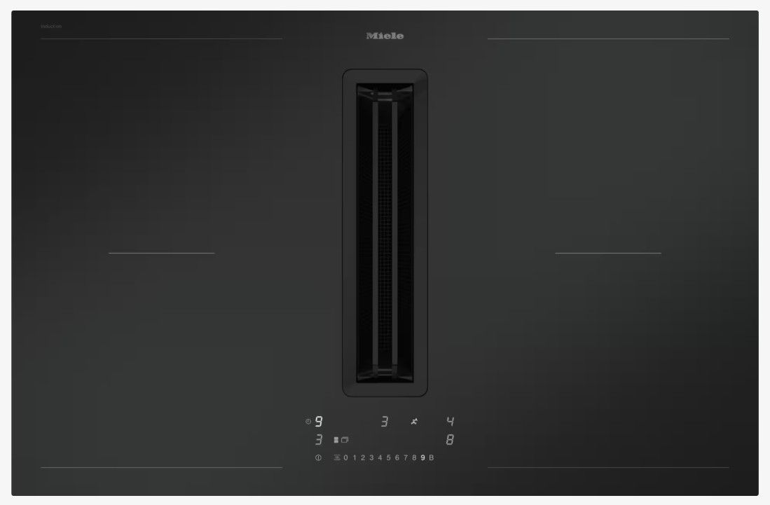 Indukcinė kaitlentė su integruotu garų surinkėju Miele KMA 7876-1 FL MattFinish