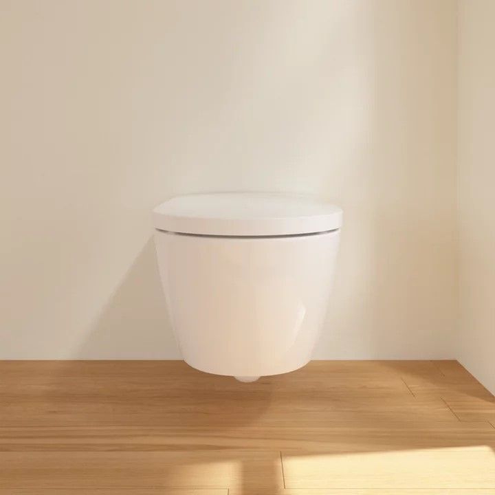 Pakabinamas unitazas su el. dangčiu Villeroy & Boch ViClean-I100 DirectFlush, CeramicPlus, balta, V0E100R1