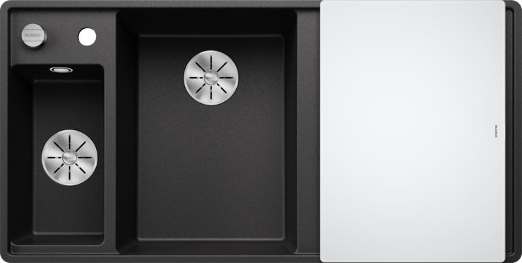 Silgranitinė plautuvė BLANCO AXIA III 6 S-F LI SILG PDUR Antracitas Z.GL InFino M.AF