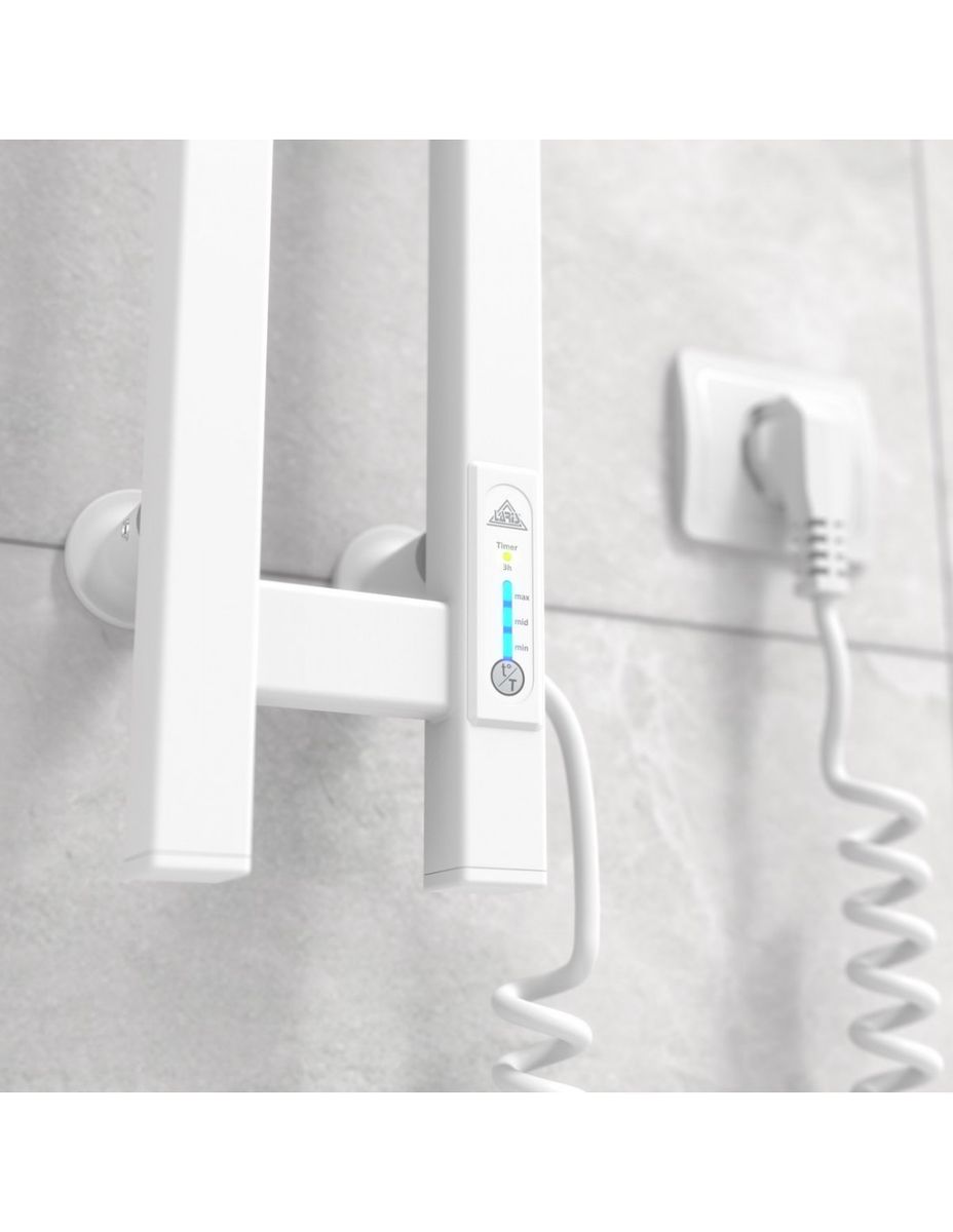 Elektrinis rankšluosčių džiovintuvas Laris DUET 80x120 baltos sp., 77700089