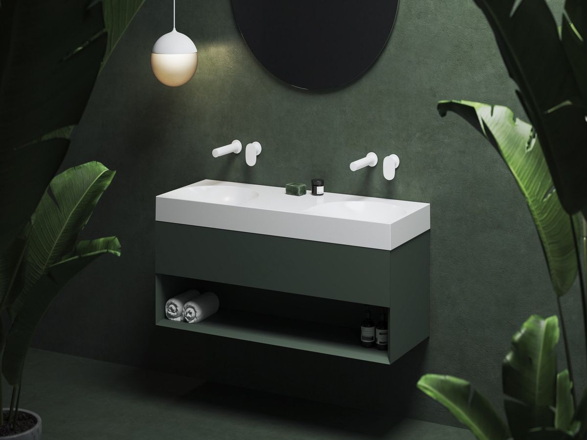 Spintelė po praustuvu Ravak SD Lite 120 Grey Green X000001870