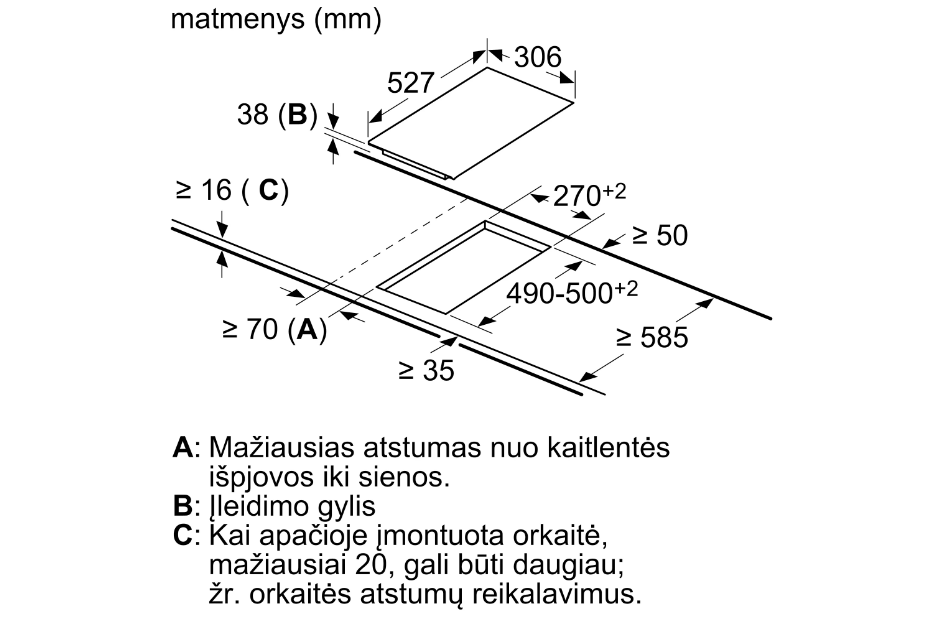 Kaitlentė BOSCH PKF375FP2E
