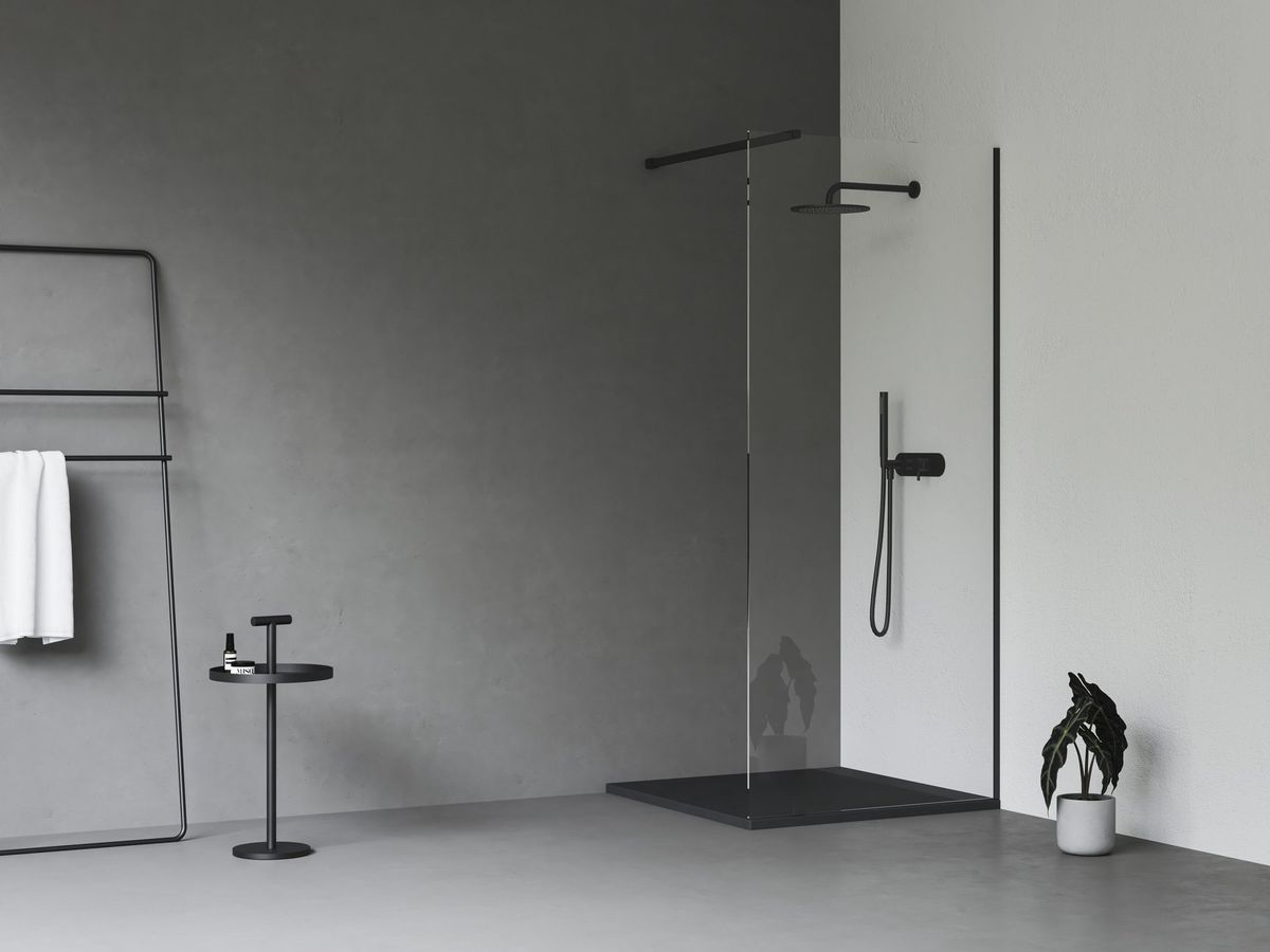 Ravak Walk In Wall Set-90 v.200 black+Transparent GW9W7030SZ1