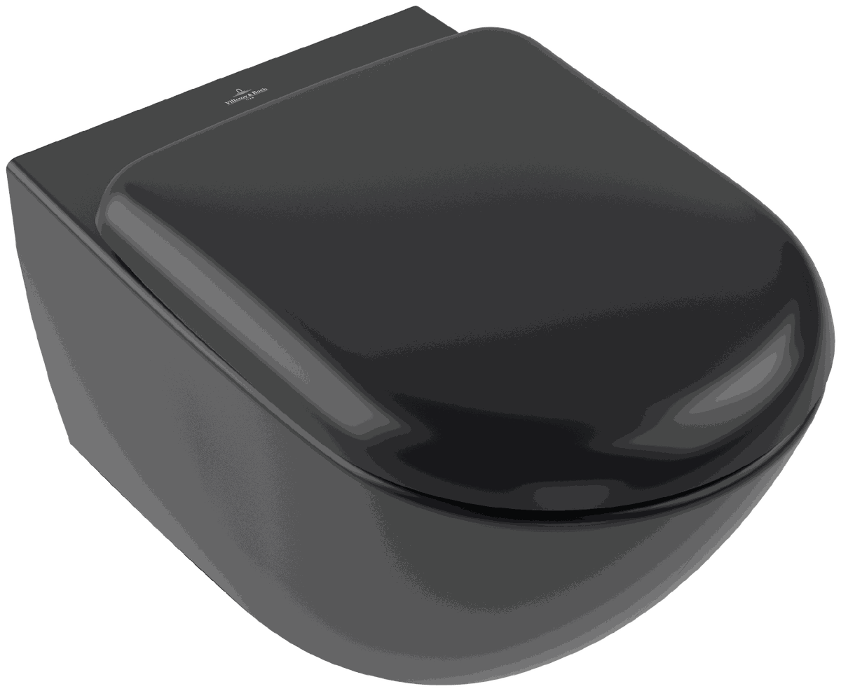 Pakabinamas unitazas VILLEROY & BOCH Antao Rimless TwistFlush, 37x56 cm, juodas CeramicPlus, 4674T0R7 Pakabinamas unitazas VILLEROY & BOCH Antao Rimless TwistFlush, 37x56 cm, juodas CeramicPlus, 4674T0R7