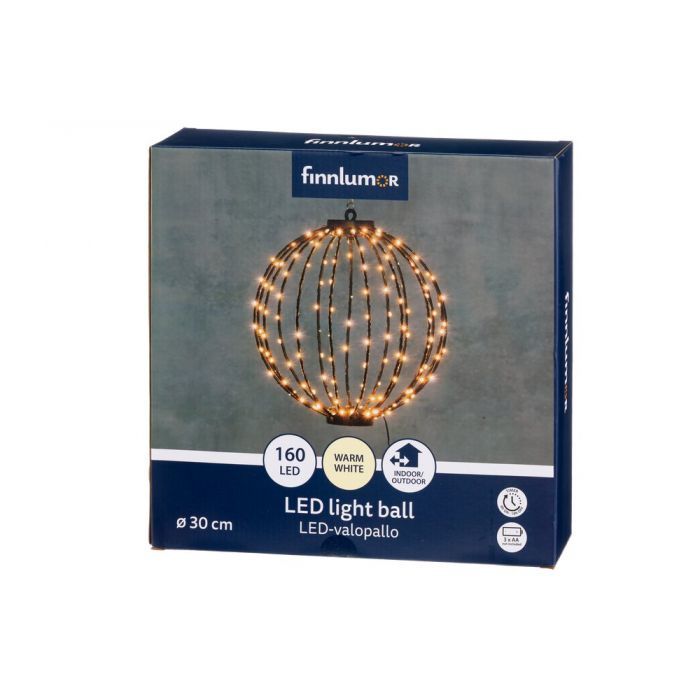 Šviečianti dekoracija Finnlumor 160 LED, šilta balta, 30 cm Šviečianti dekoracija Finnlumor 160 LED, šilta balta, 30 cm