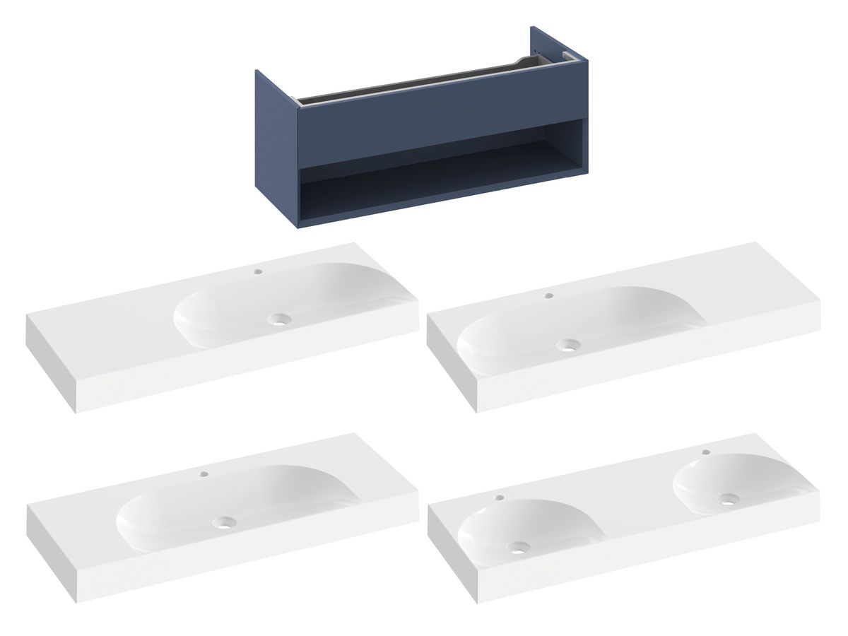 Spintelė po praustuvu Ravak SD Lite 120 Deepsea Blue X000001869