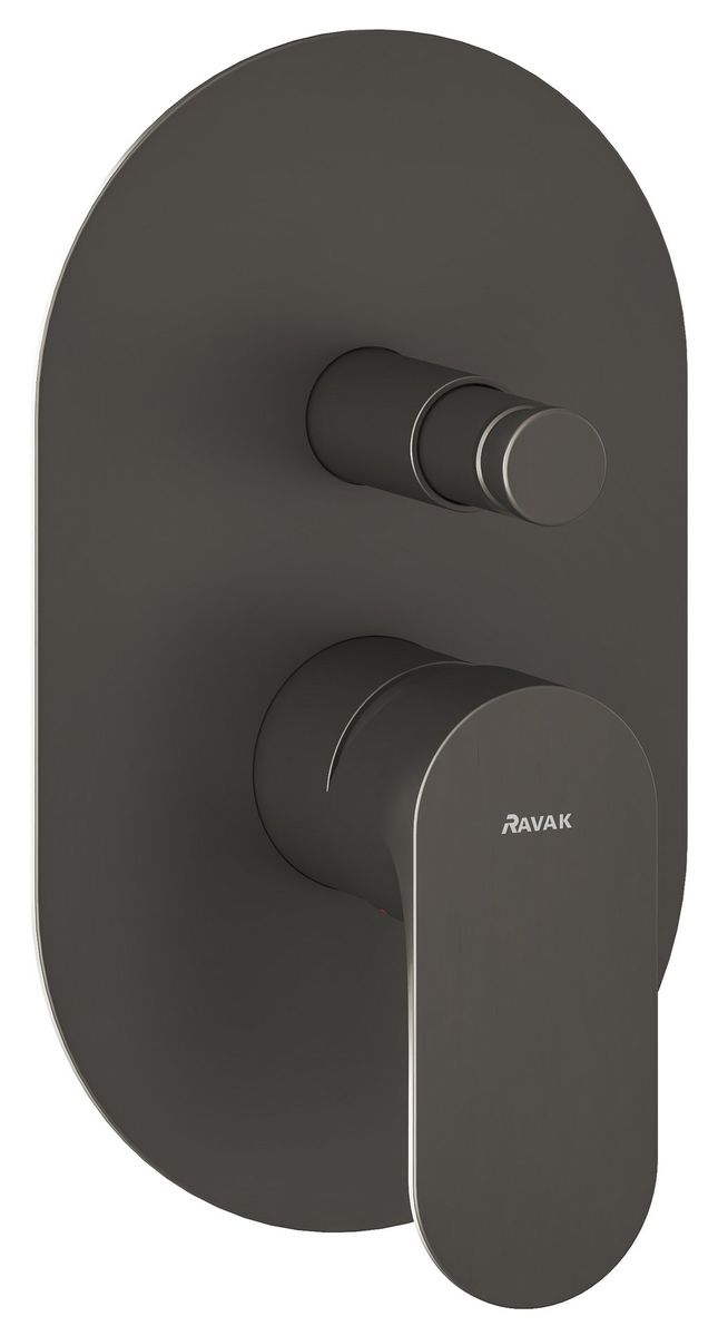 Ravak Eleganta Potinkinis maišytuvas su korpusu, 2 funkcijų, Graphite Brushed X070335