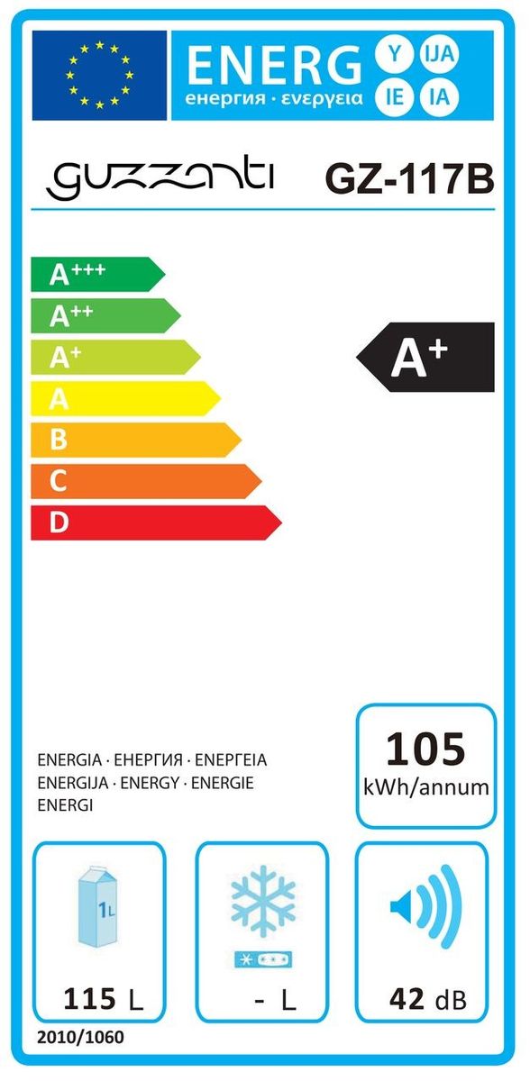 Šaldytuvas Guzzanti GZ-117B