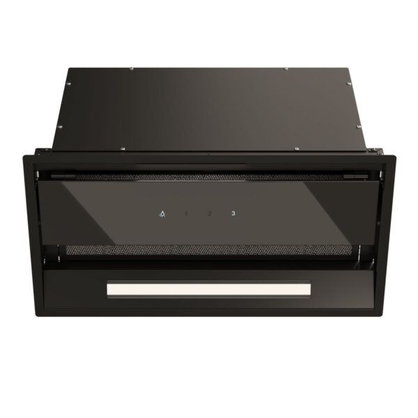 Įmontuojamas 52 cm pločio gartraukis Schlosser HPR 52 TCBL / GLASS, juodas Įmontuojamas 52 cm pločio gartraukis Schlosser HPR 52 TCBL / GLASS, juodas