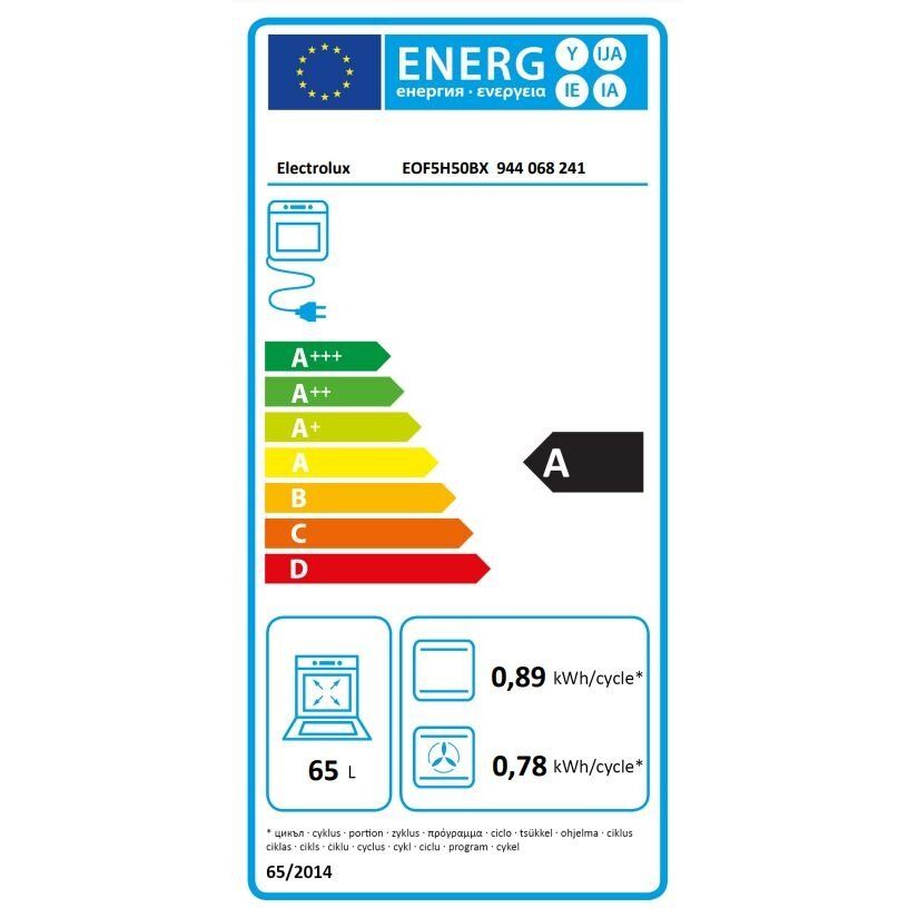 Elektrinė orkaitė Electrolux EOF5H50BX