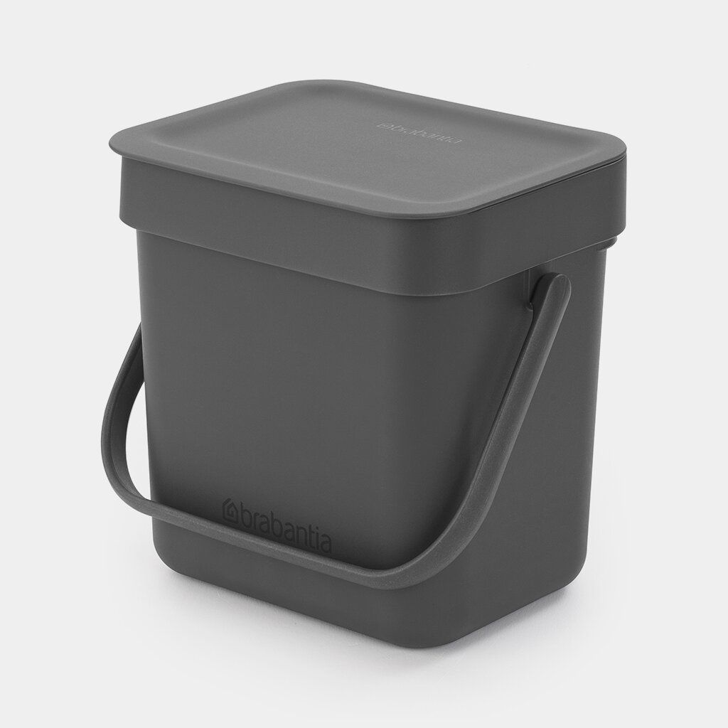 Šiukšlių dėžė Brabantia Sort &amp; Go 3L Grey