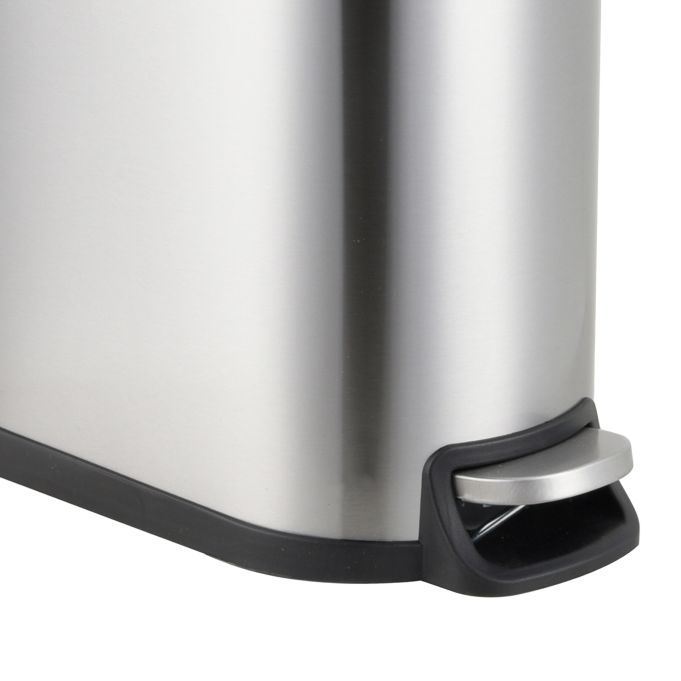 Šiukšliadėžė nerūdijančio plieno, 10 L Pedal Bin, Silver