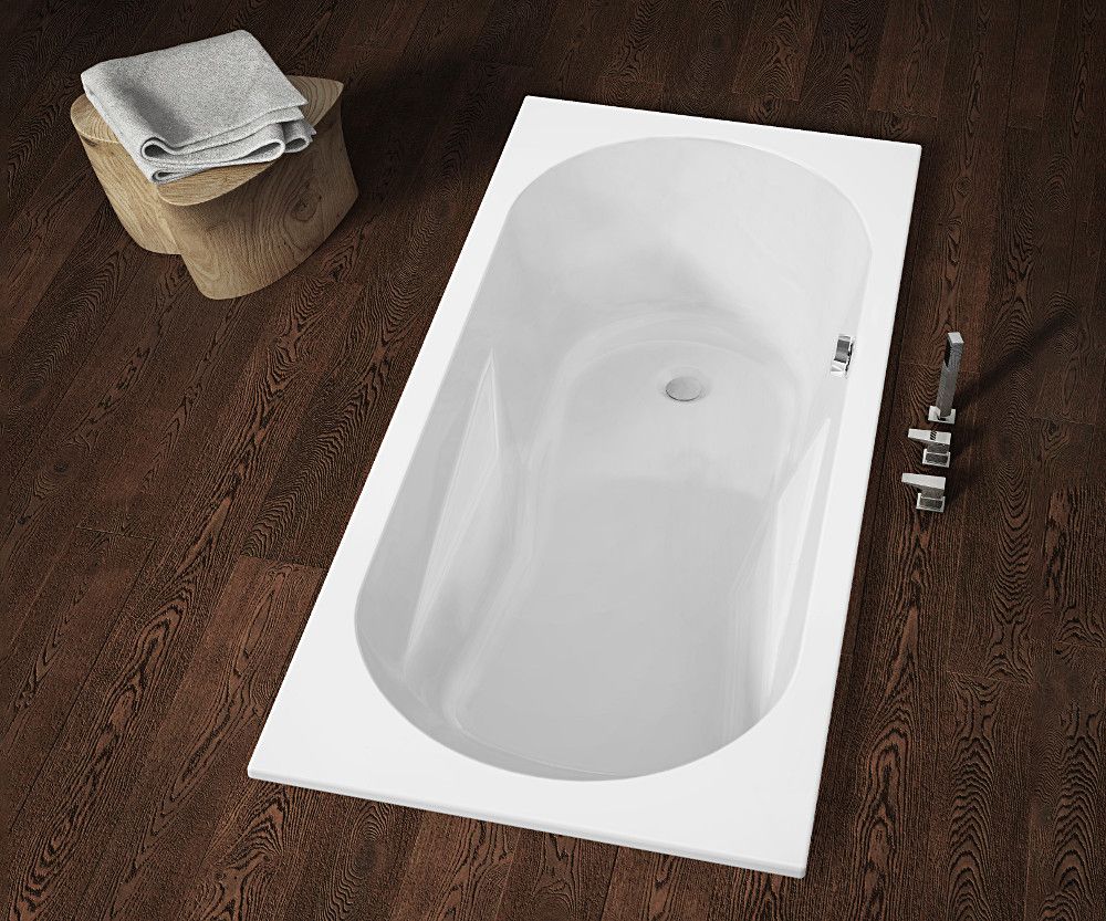Akrilinė vonia Riho Lazy 170x75 cm, balta, dešinė, B079001005