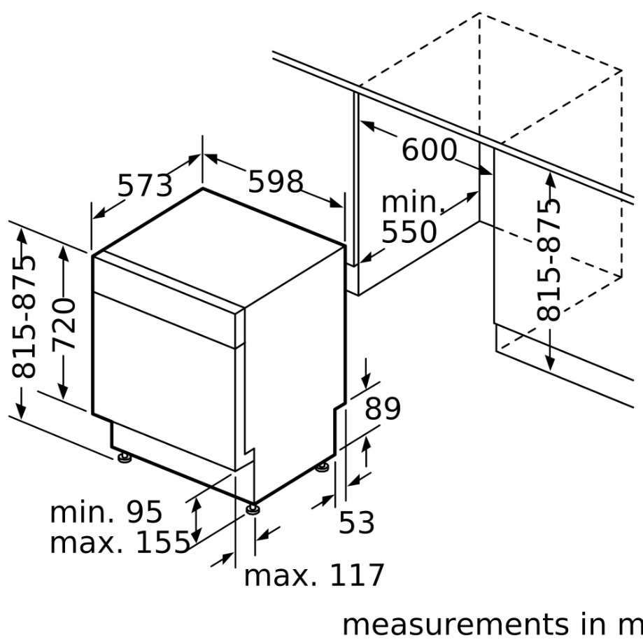 Indaplovė BOSCH SMU6ECS12E Indaplovė BOSCH SMU6ECS12E