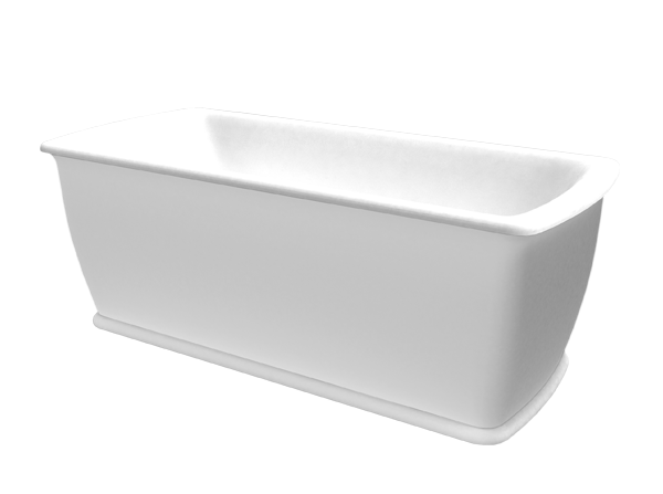 Akmens masės vonia Balteco Epoque 168x75 balta poliruota