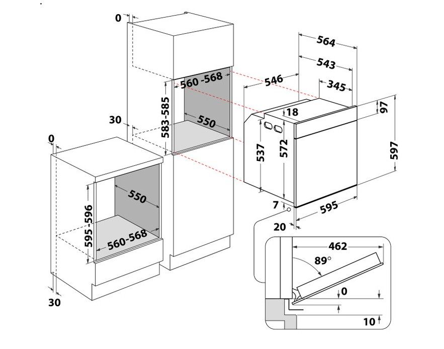 Įmontuojama orkaitė Whirlpool WOI4S8CM1SWA Įmontuojama orkaitė Whirlpool WOI4S8CM1SWA