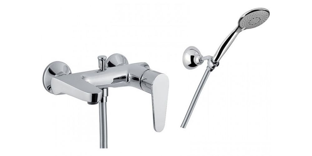 Maišytuvas voniai KERA su dušo k-tu, chromas, 88CR5550