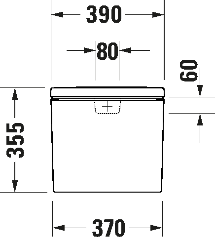 Bakelis pastatomam klozetui Duravit Durastyle, baltas, 0941100085