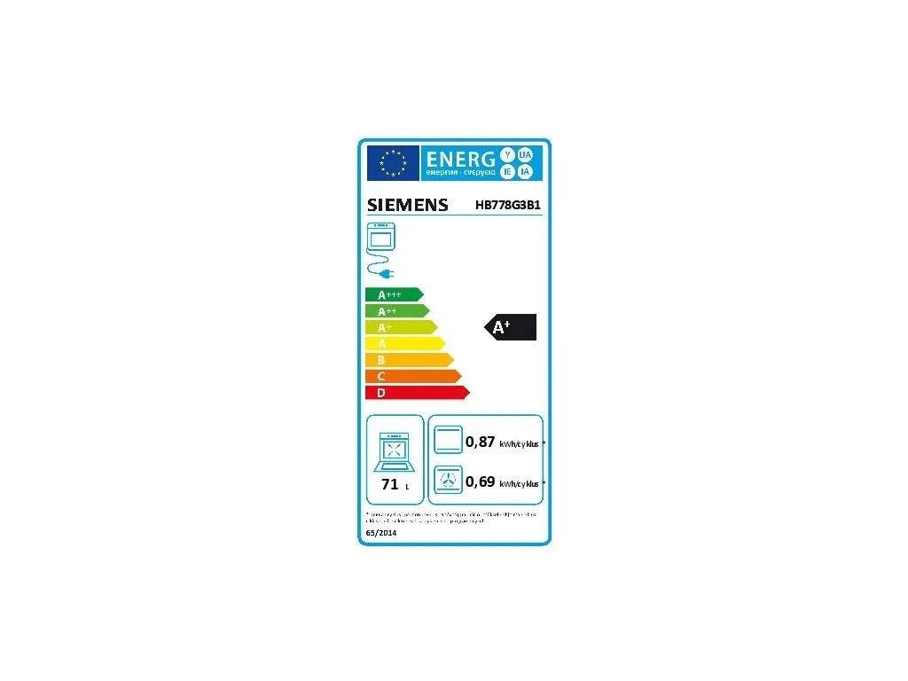 Įmontuojama orkaitė SIEMENS HB778G3B1