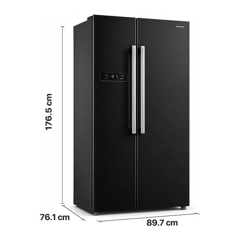Šaldytuvas side by side HSBS-M548NFINVBKE++ HEINNER