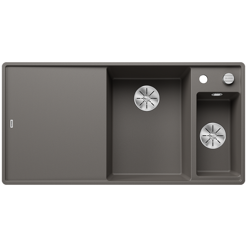 Silgranitinė plautuvė BLANCO AXIA III 6 S-F RE SILG Pilka Z.ES InFino M.AF