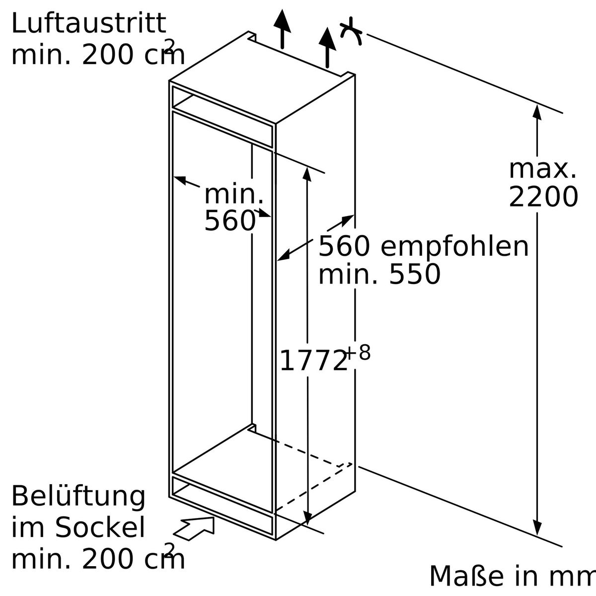 Šaldytuvas Bosch KIF82PFE0 Šaldytuvas Bosch KIF82PFE0