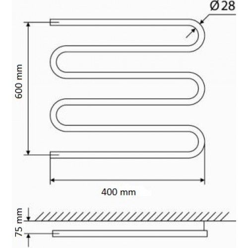 Rankšluosčių džiovintuvas Elonika EN 640 SD 600x400 mm, balta, 4770046004220 Rankšluosčių džiovintuvas Elonika EN 640 SD 600x400 mm, balta, 4770046004220