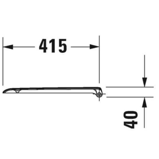 Unitazo dangtis Duravit D-Code su sėdyne, baltas, 0067310000