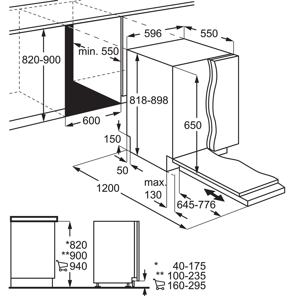 Indaplovė AEG GI6200D2SG Indaplovė AEG GI6200D2SG